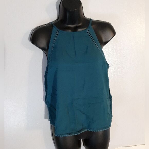 Mudd teal halter tank top - Picture 1 of 4